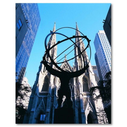 Αφίσα (Νέα Υόρκη, αξιοθέατα, θέα, πόλη, αρχιτεκτονική, κτίρια, Νέα Υόρκη, εκκλησία, ουρανός)